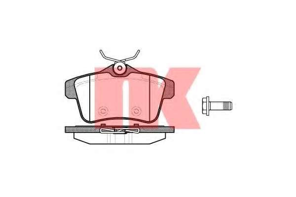 Комплект тормозных колодок, дисковый тормоз