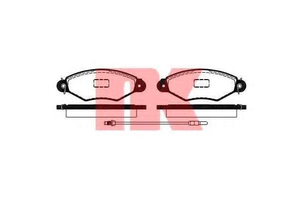 Комплект тормозных колодок, дисковый тормоз