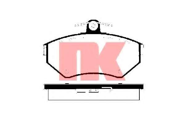 Комплект тормозных колодок, дисковый тормоз