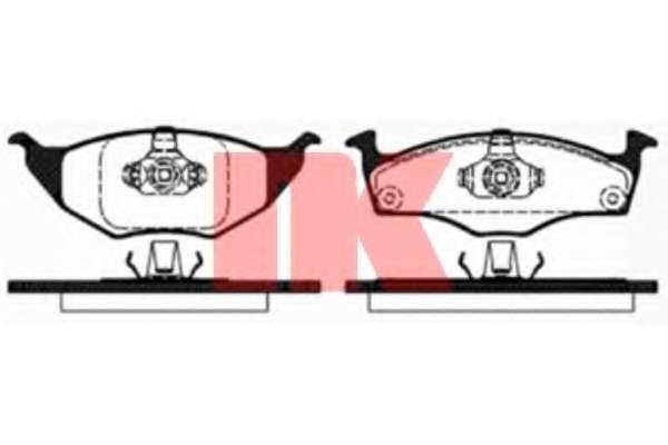 Комплект тормозных колодок, дисковый тормоз