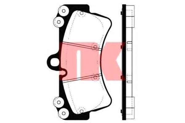 Комплект тормозных колодок, дисковый тормоз