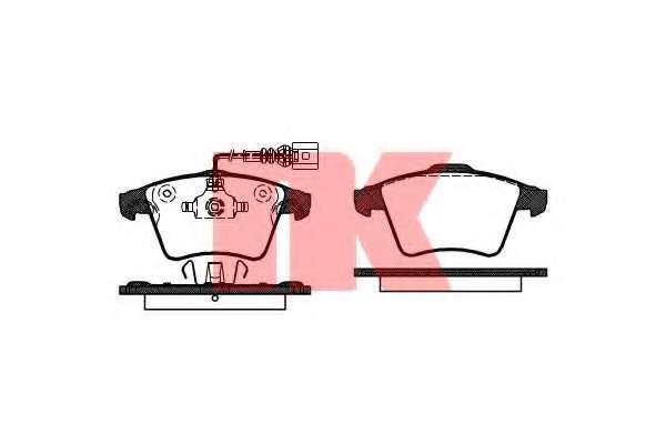 Комплект тормозных колодок, дисковый тормоз