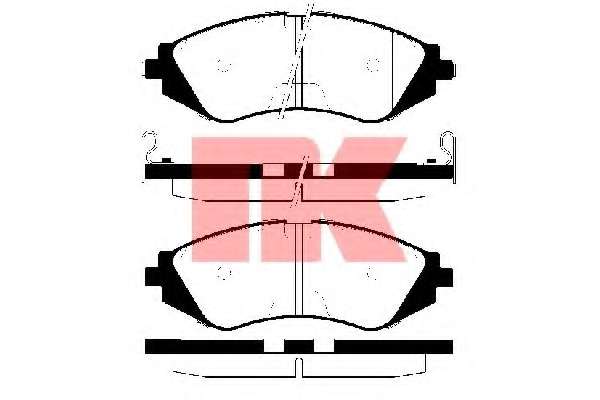 Комплект тормозных колодок, дисковый тормоз