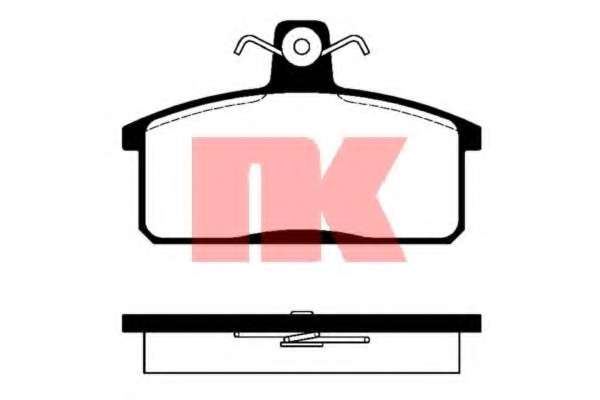 Комплект тормозных колодок, дисковый тормоз