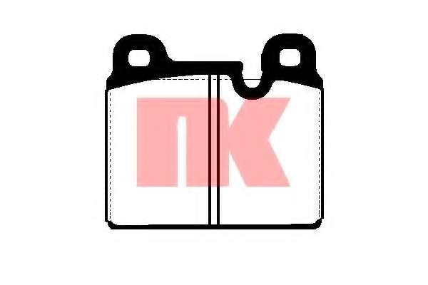 Комплект тормозных колодок, дисковый тормоз