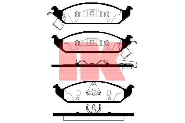 Комплект тормозных колодок, дисковый тормоз