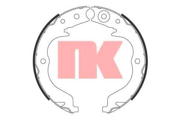 Комплект тормозных колодок, стояночная тормозная система