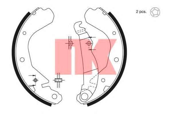 Комплект тормозных колодок