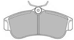 Комплект тормозных колодок, дисковый тормоз