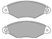 Комплект тормозных колодок, дисковый тормоз
