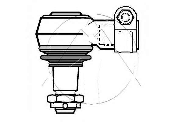 Наконечник поперечной рулевой тяги