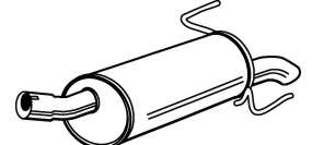 Глушитель выхлопных газов конечный