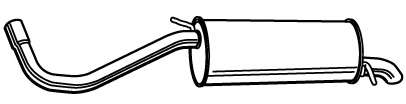 Глушитель выхлопных газов конечный